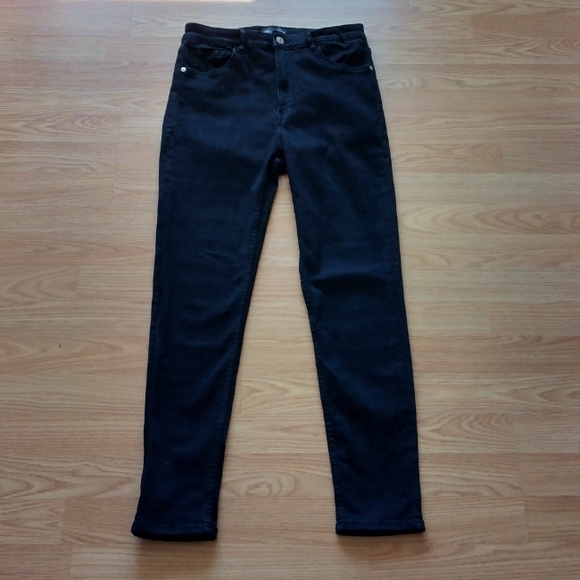 Zara High-Waisted Black Skinny Jeans | Size US 10 - Picture 1 of 5